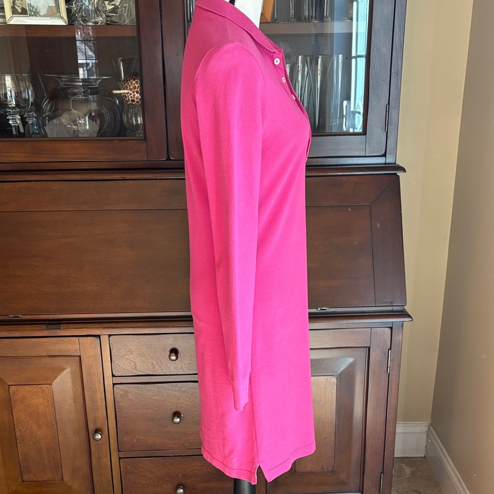 Ralph Lauren Sport Fuchsia Polo Pique Cotton Dress M - Picture 5 of 11